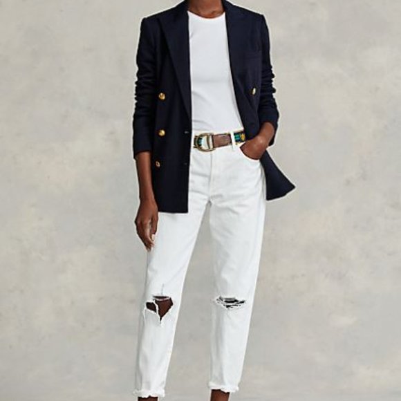 LAUREN Ralph Lauren Knit Double-Breasted Blazer